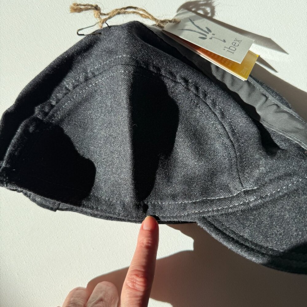 Ibex Gray Wool Cycling Cap - Picture 4 of 4